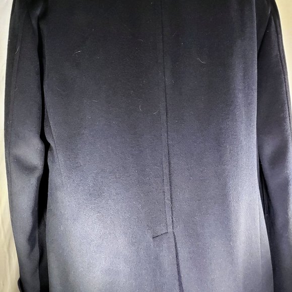 Mantoni NWT- 42R Black-Wool/Cashmere Car Coat 3/4 - Picture 13 of 16